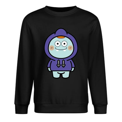 Front Patterned Long Sleeve TopDaily StreetFit