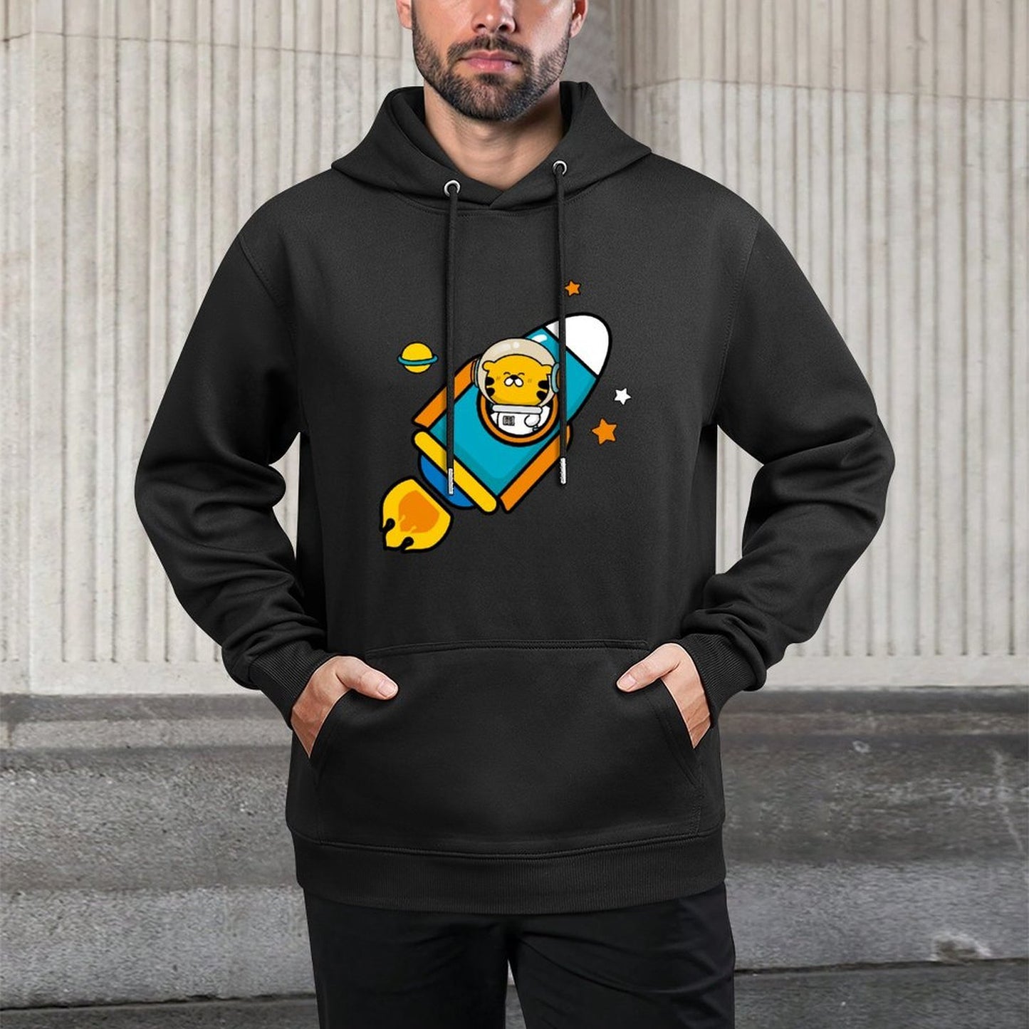 High-Quality Fitted Front Graphic Hoodies