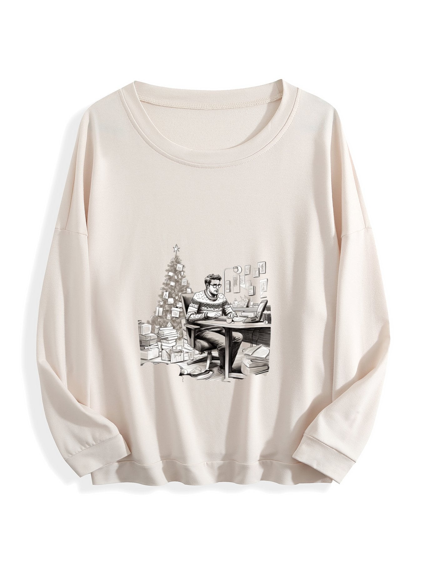 Customizable Christmas-themed long-sleeved Christmas Busy