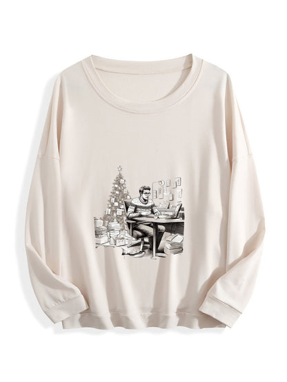 Customizable Christmas-themed long-sleeved Christmas Busy