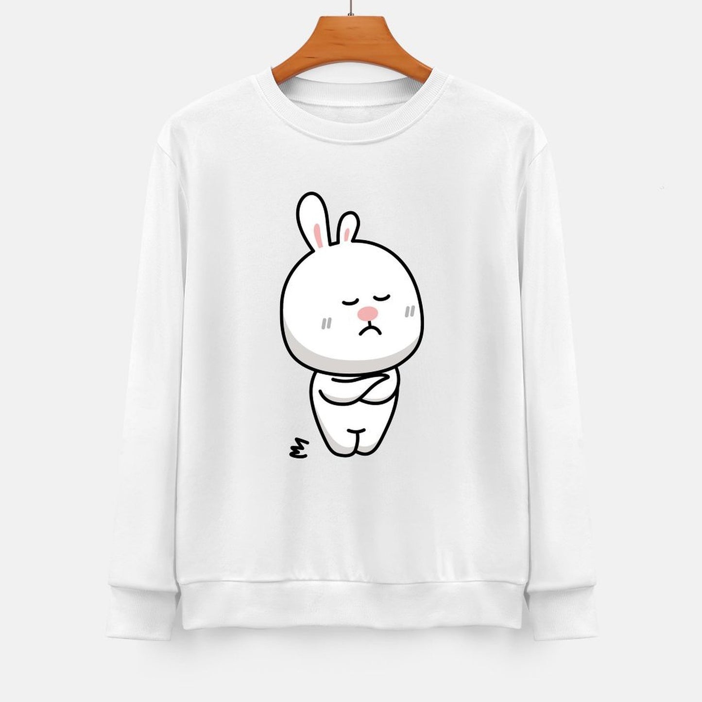 Front Patterned Long Sleeve TopPrinting Unisex