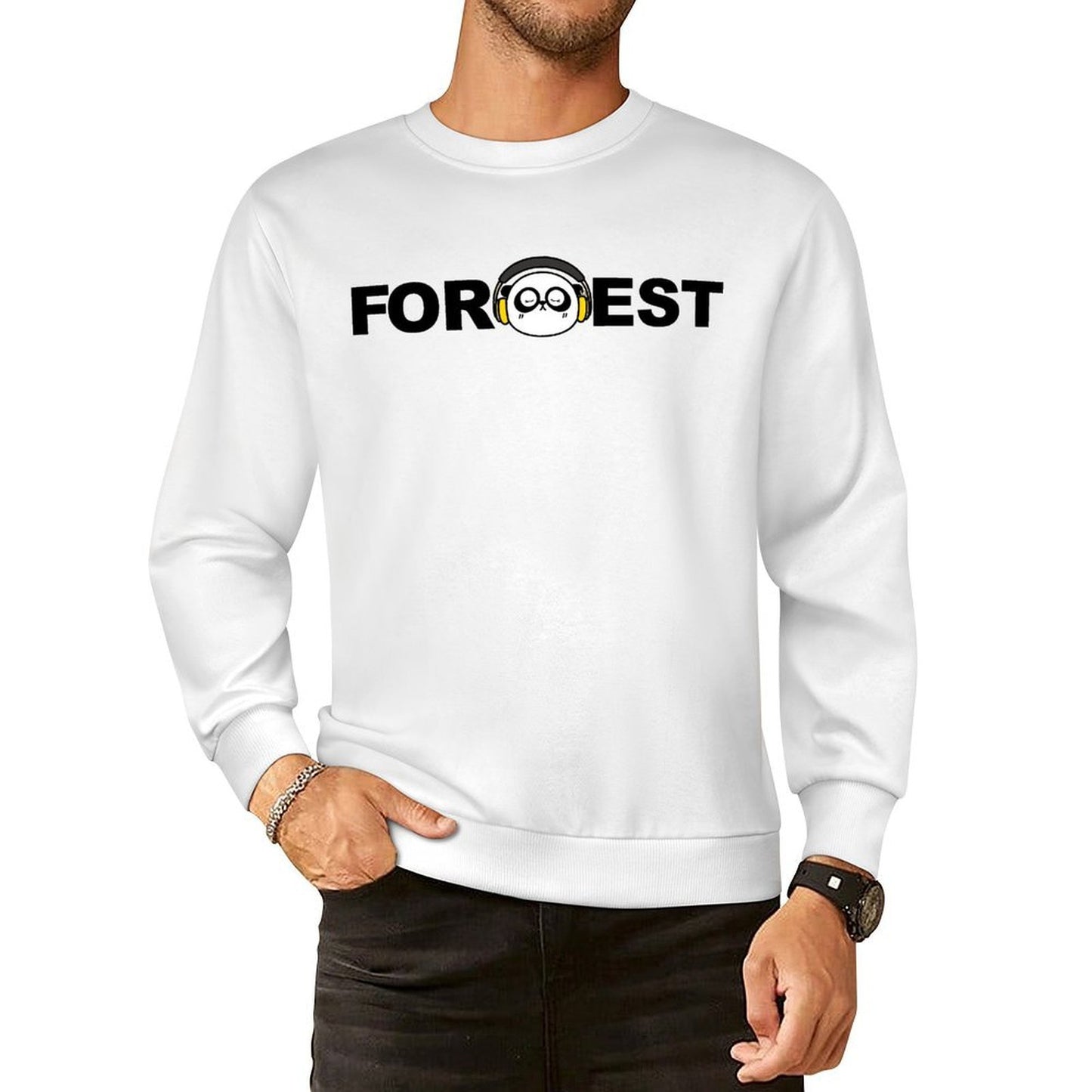 Front Patterned Long Sleeve TopEverydayComfort Classic