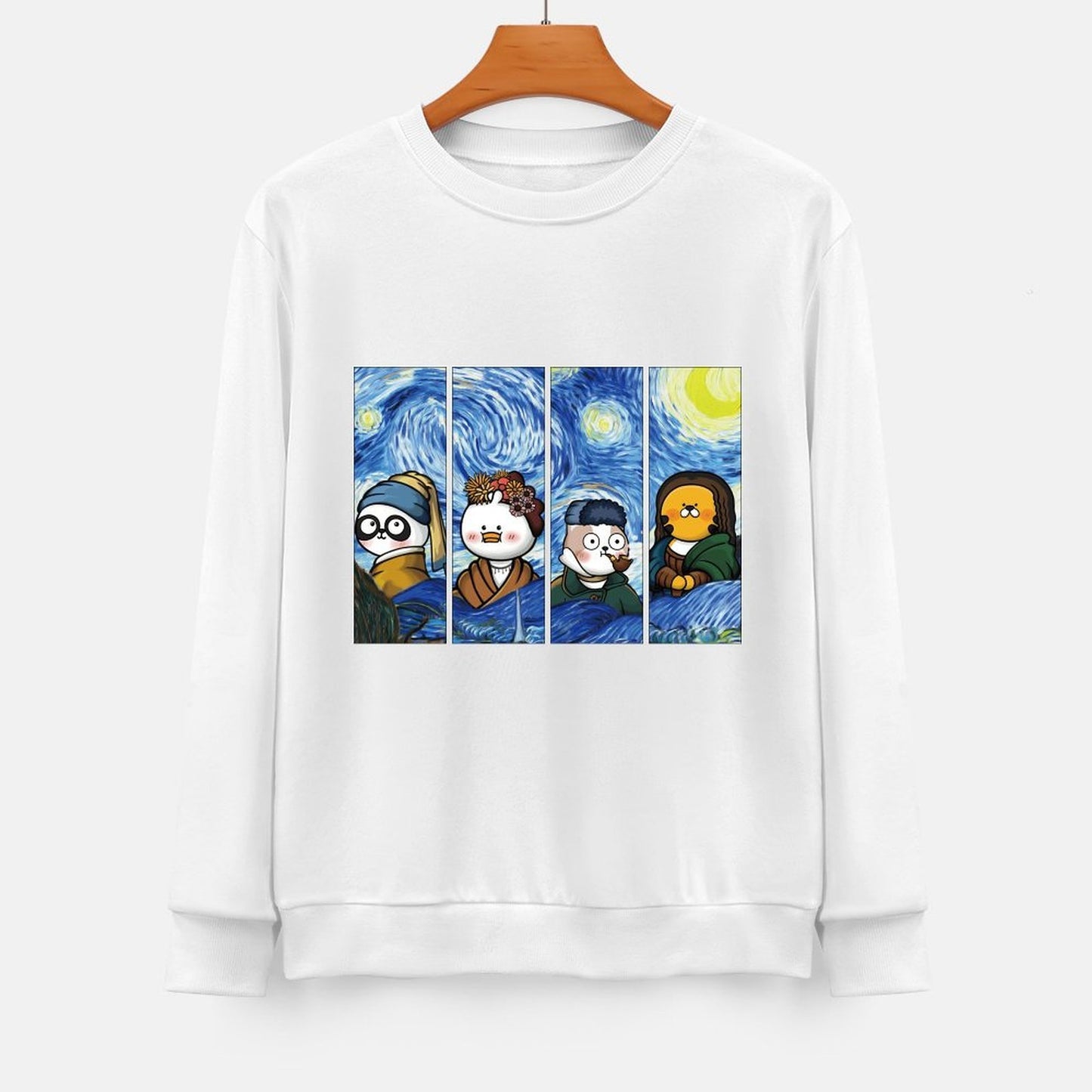 Front Patterned Long Sleeve TopClassicStyle Slim Fit