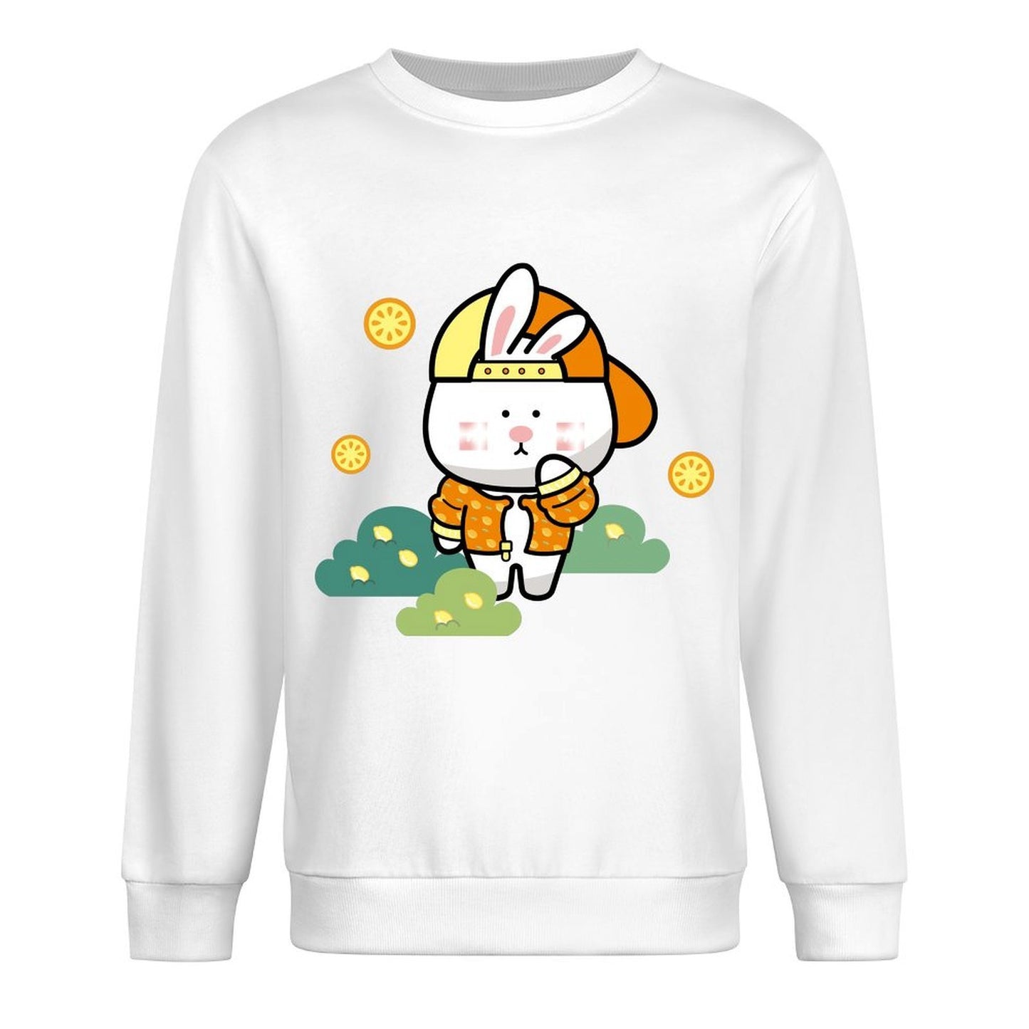 Front Patterned Long Sleeve TopOversized RegularFit