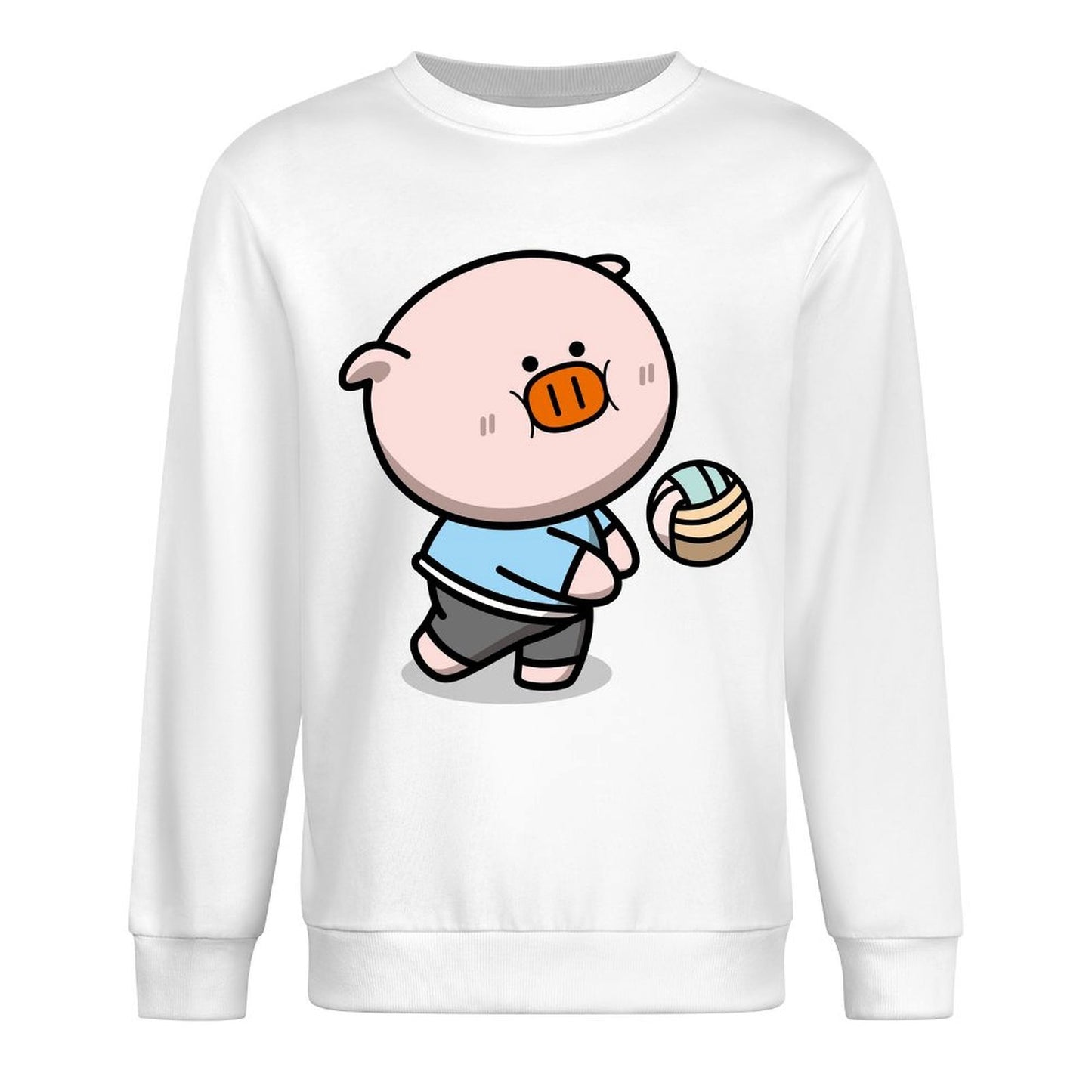 Front Patterned Long Sleeve TopSoftTouch Fitted