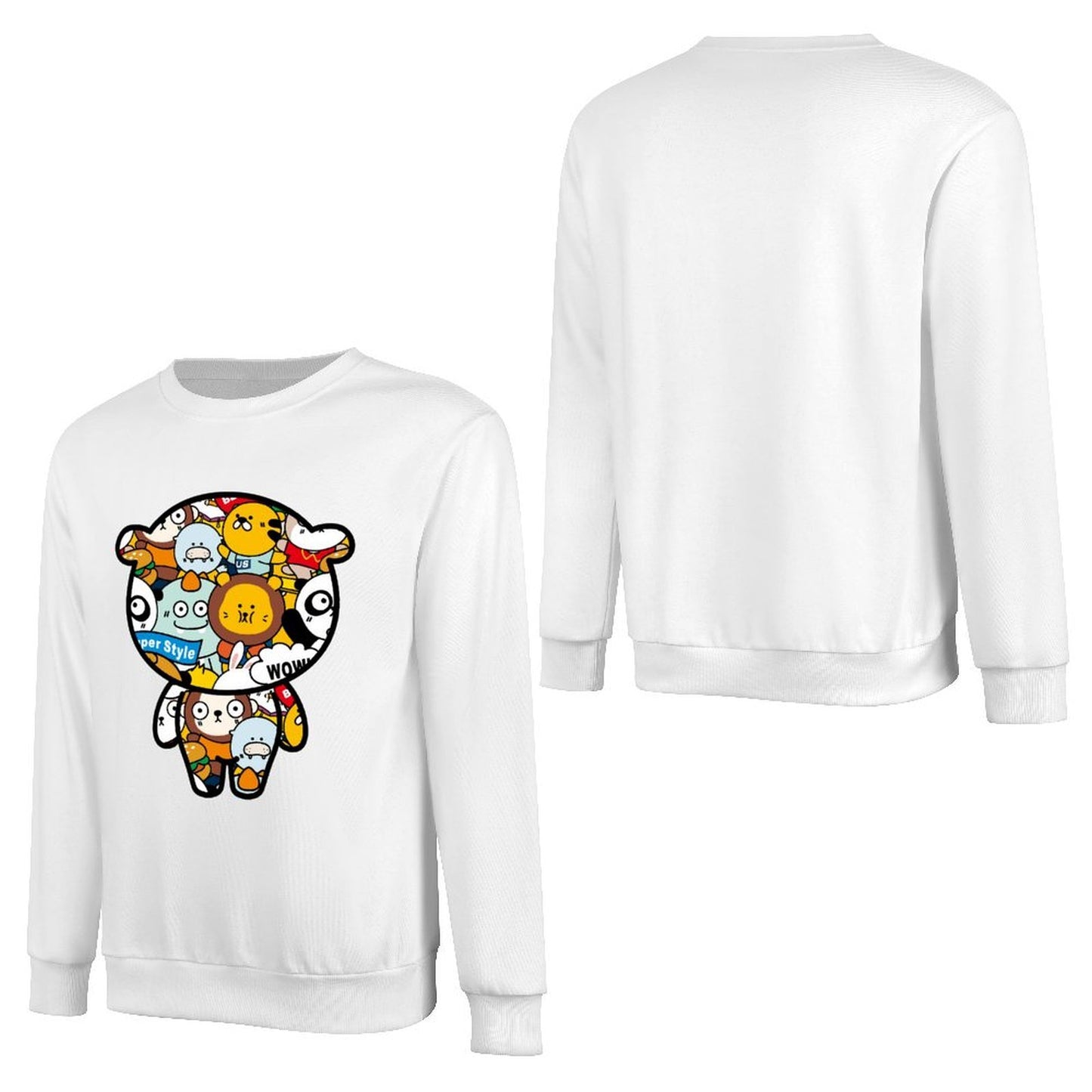 Front Patterned Long Sleeve TopSmooth Feel Heritage