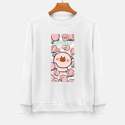 Front Patterned Long Sleeve TopStandard Softstyle