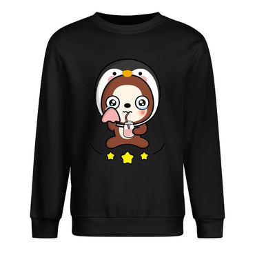 Front Patterned Long Sleeve TopSoftstyle Neutral