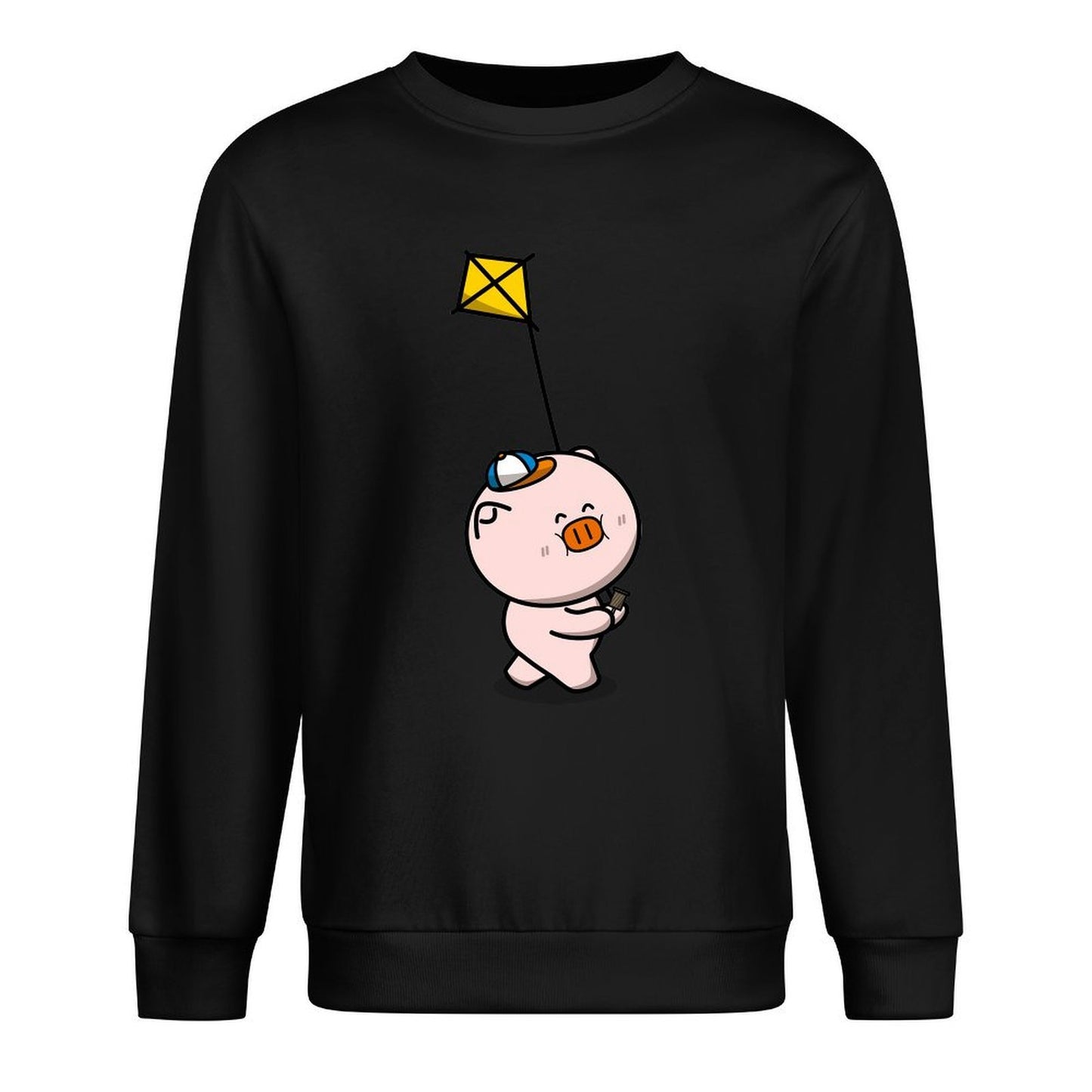 Front Patterned Long Sleeve TopAllSeason Fade-Resistant