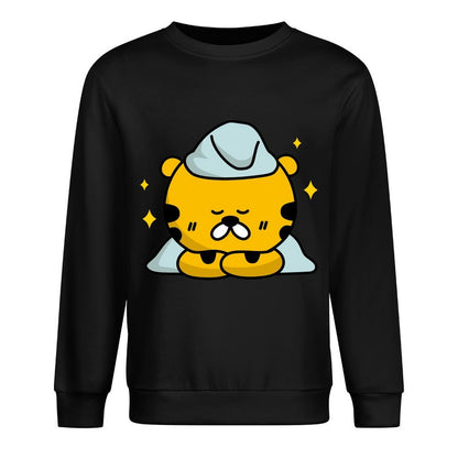 Front Patterned Long Sleeve TopComfort Printed