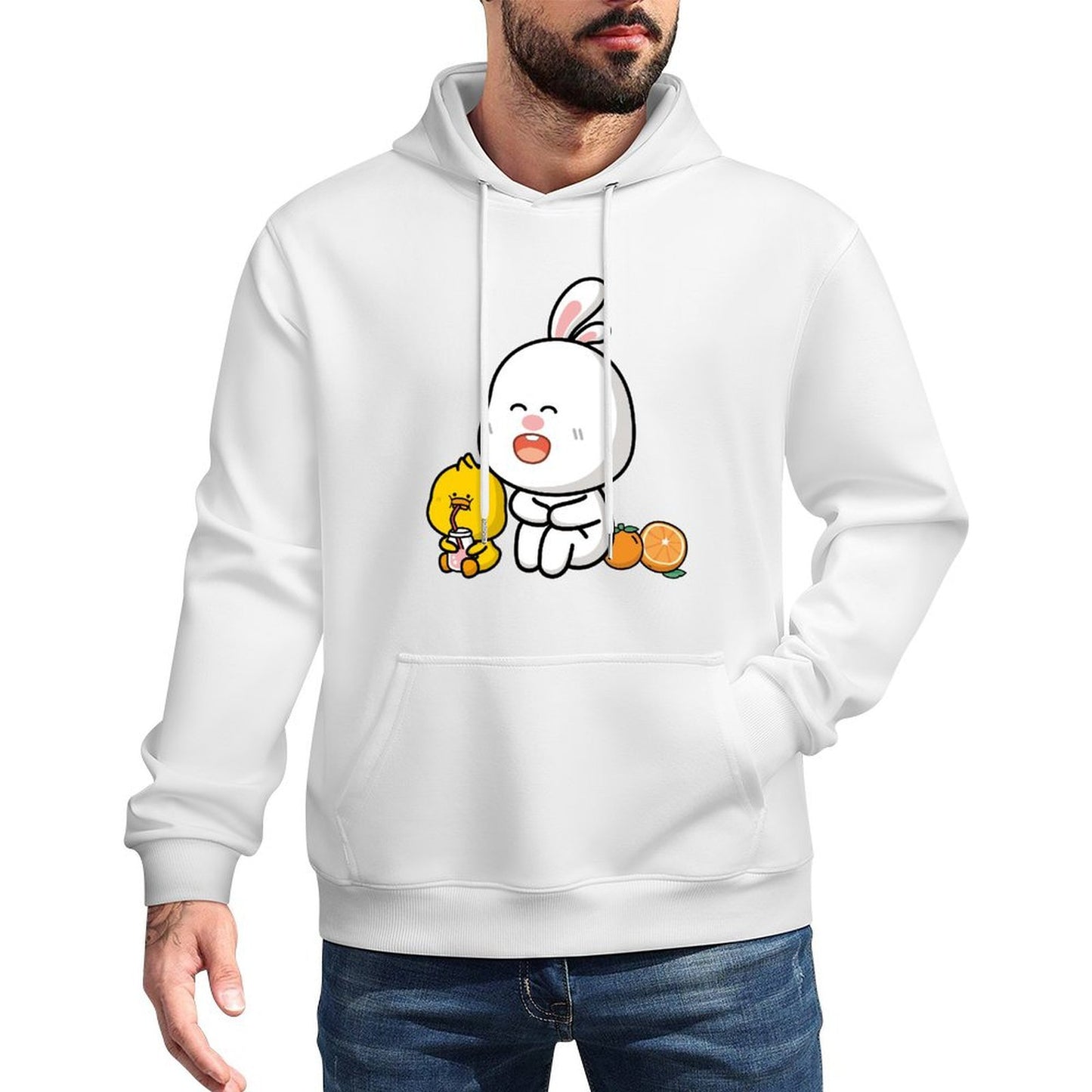 Regular Relaxed Fit Front Graphic Hoodies