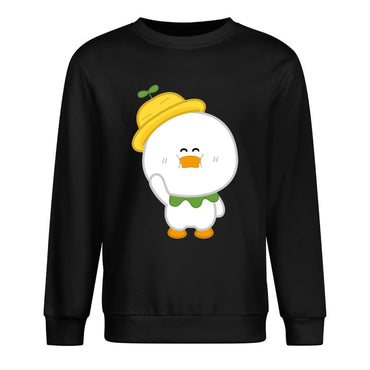 Front Patterned Long Sleeve TopLifestyleLine Crew Neck