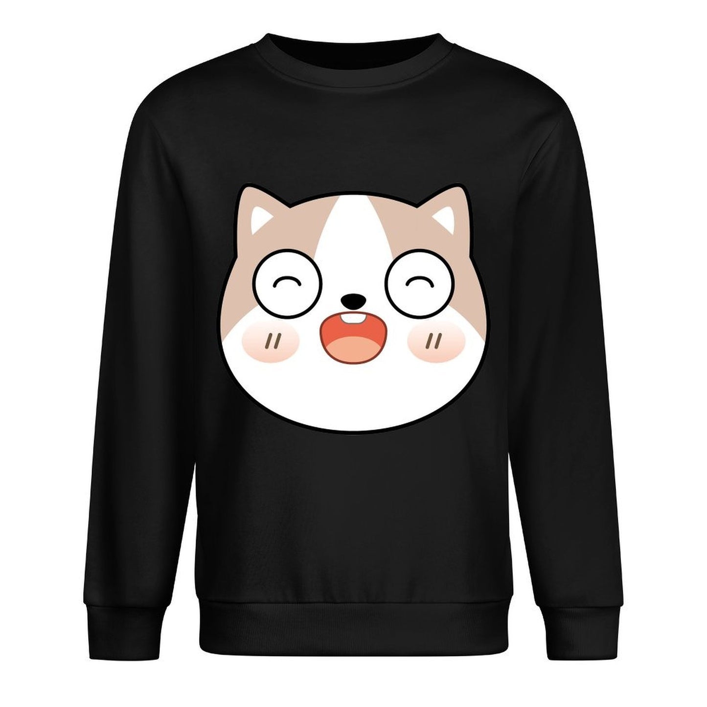 Front Patterned Long Sleeve TopEveryday Casual