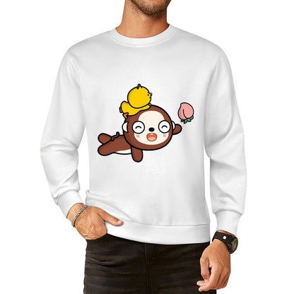 Front Patterned Long Sleeve TopShrink-Resistant EssentialFit