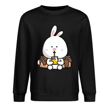 Front Patterned Long Sleeve TopCrisp Print Relaxed Fit