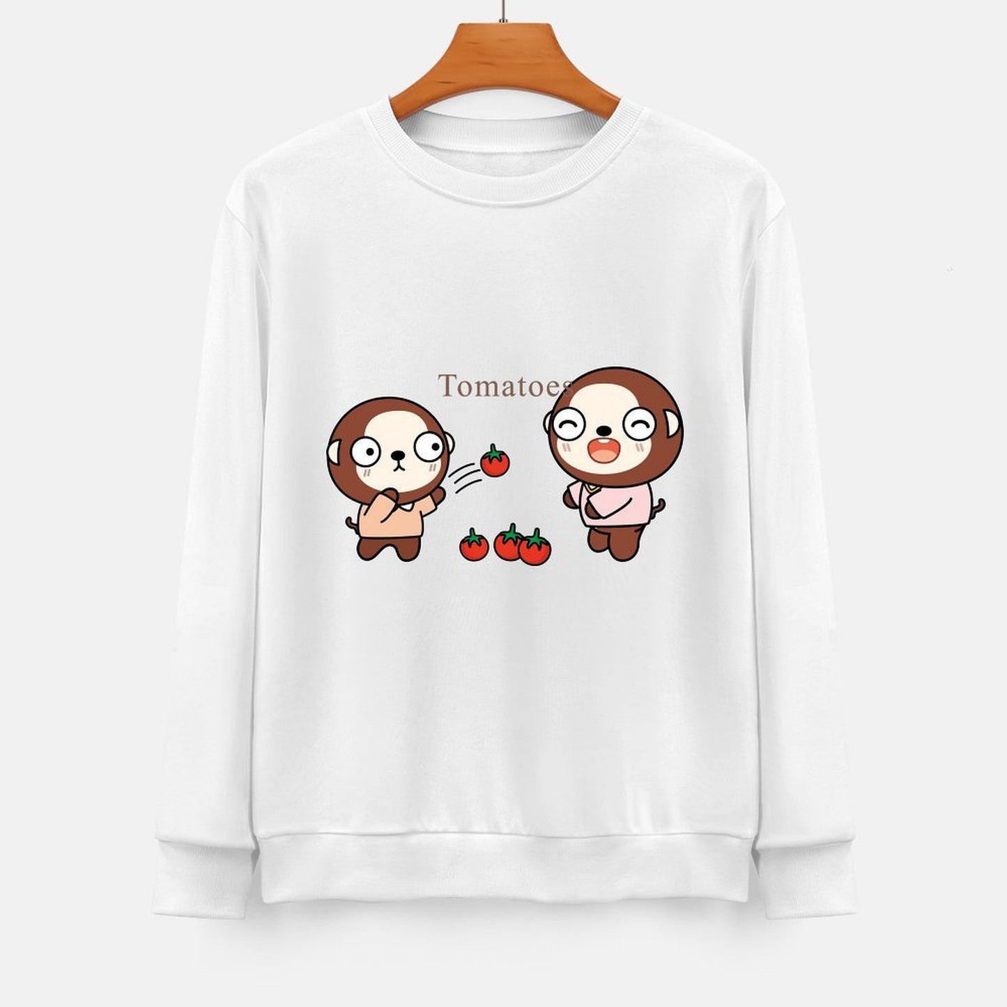 Front Patterned Long Sleeve TopUnisex Edition