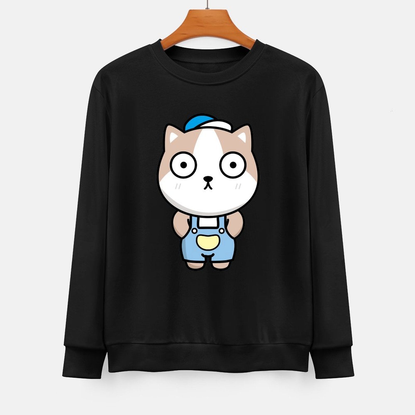  Front Patterned Long Sleeve TopRecycled Heavyweight