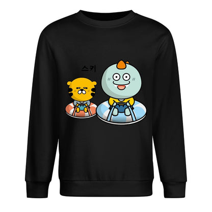 Front Patterned Long Sleeve TopPremium Lifestyle