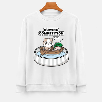 Front Patterned Long Sleeve TopEasy-Care High-Quality