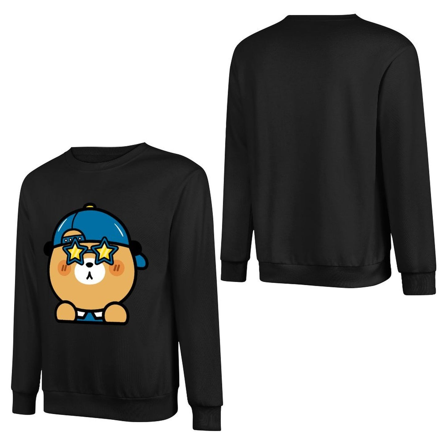 Front Patterned Long Sleeve TopRegular Pure