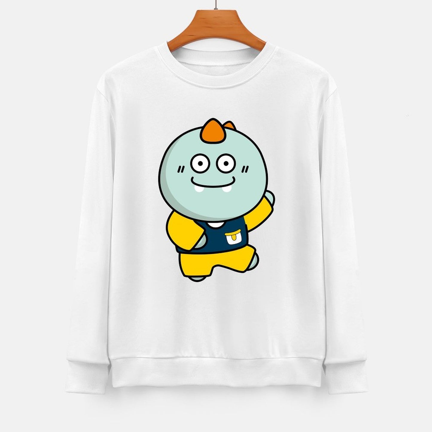 Front Patterned Long Sleeve TopVintage SoftLine