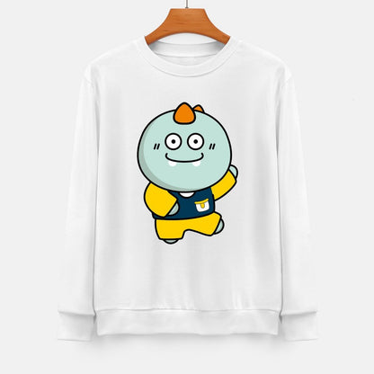 Front Patterned Long Sleeve TopVintage SoftLine