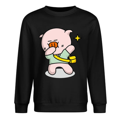 Front Patterned Long Sleeve TopMinimal Regular