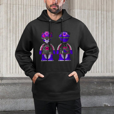IPIB 250g Hooded Pocket Sweatshirt Front GraphicMen's Hooded  Sweatshirt6000095-4