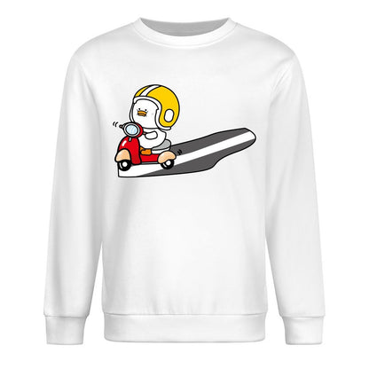 Front Patterned Long Sleeve TopSport Batch-Printed