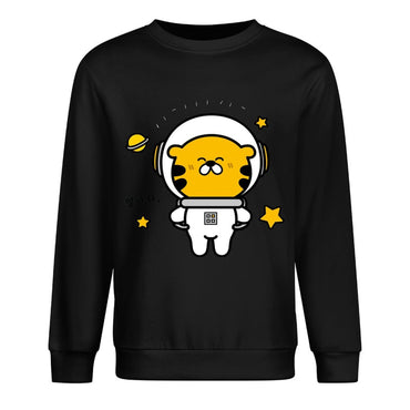 Front Patterned Long Sleeve TopHeat-Transfer CityStyle