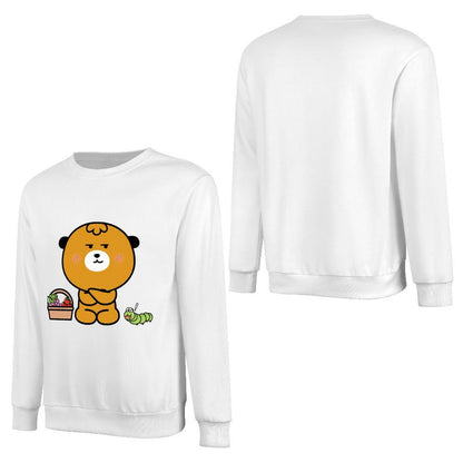 Front Patterned Long Sleeve TopClean Edges Easy-Care