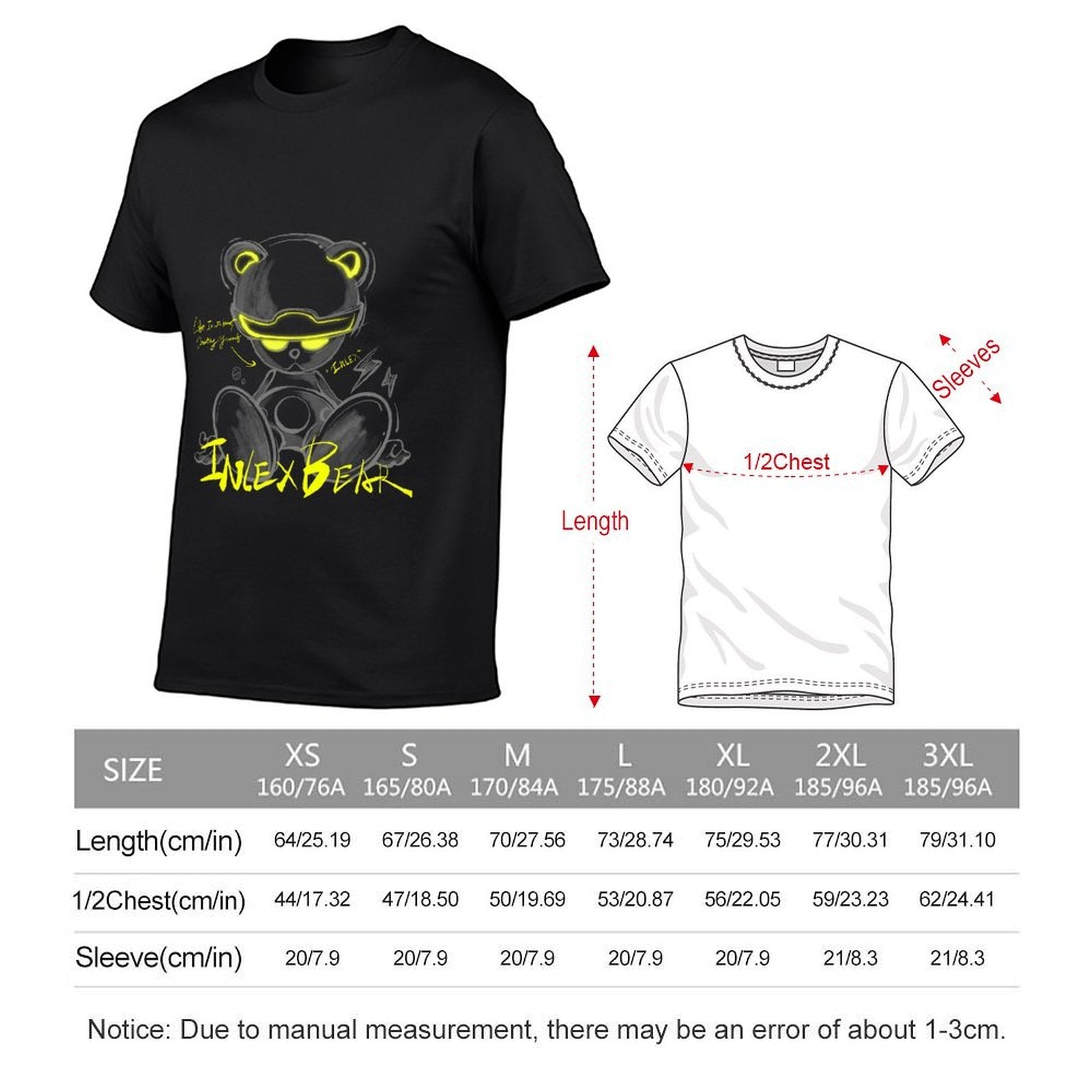 Inlex Bear T-shirtsEverydayTee Batch-Printed T-Shirt
