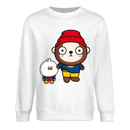 Front Patterned Long Sleeve TopCotton AllDay