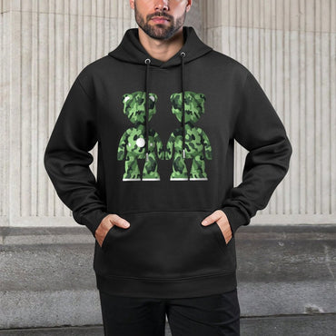 IPIB 250g Hooded Pocket Sweatshirt Front GraphicMen's Hooded  Sweatshirt6000090-6