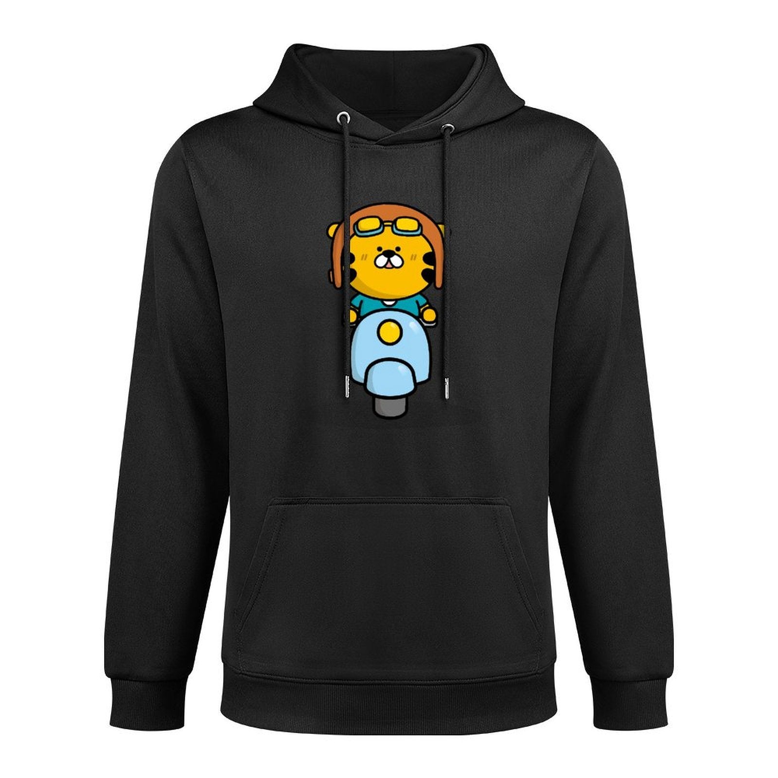 Crew Neck StreetLine Front Graphic Hoodies