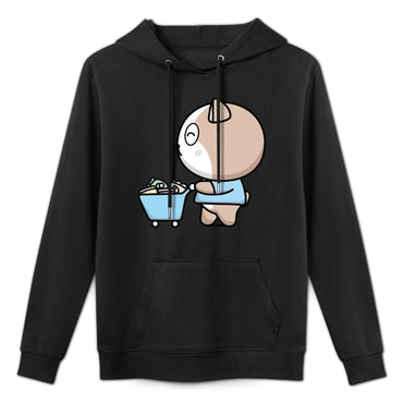 Slim Fit Natural Front Graphic Hoodies