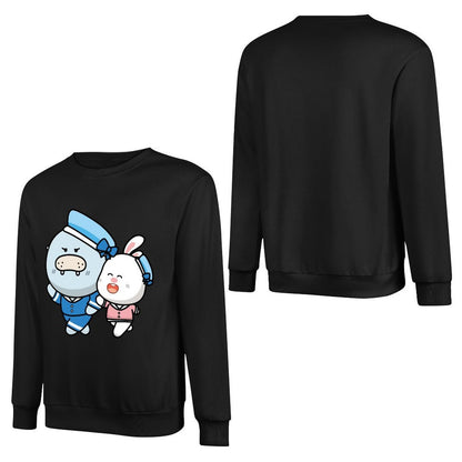 Front Patterned Long Sleeve Top RelaxFit Wrinkle-Free
