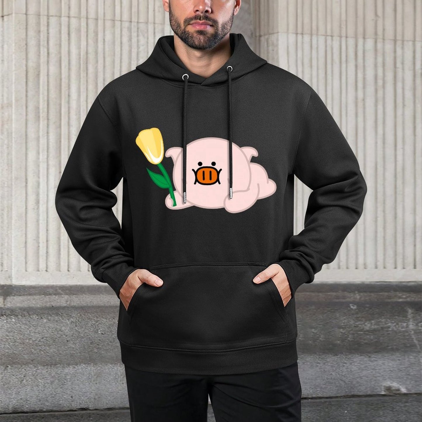 IPBR 250g Hooded Pocket Sweatshirt Front GraphicMen's Hooded  Sweatshirt4001108