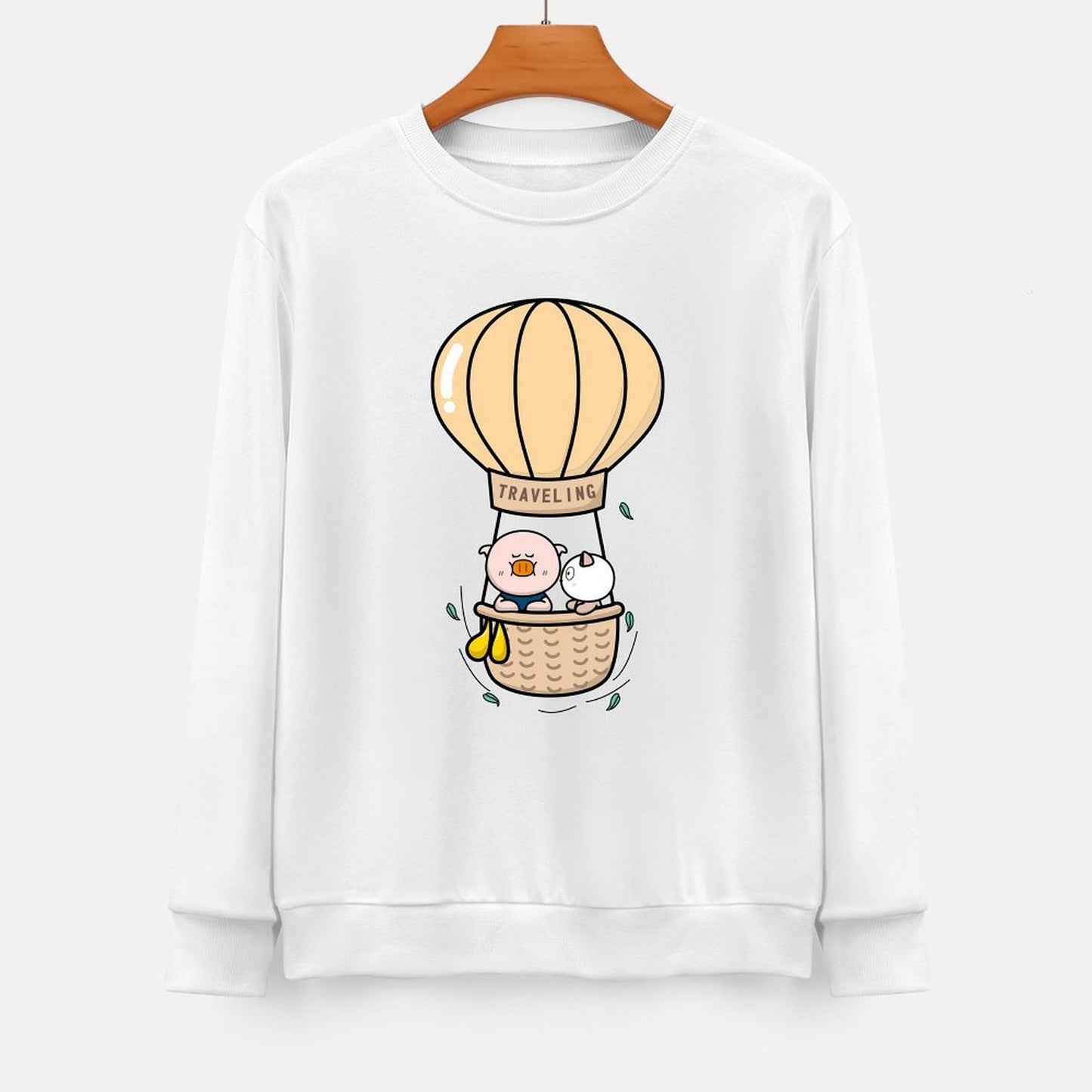 Front Patterned Long Sleeve TopEdition Cotton