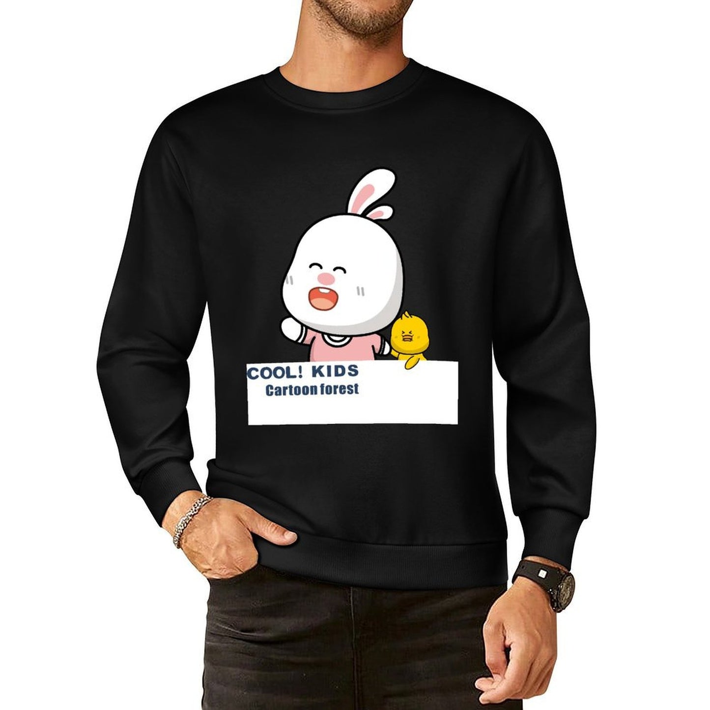 Front Patterned Long Sleeve TopRefined Design-Your-Own