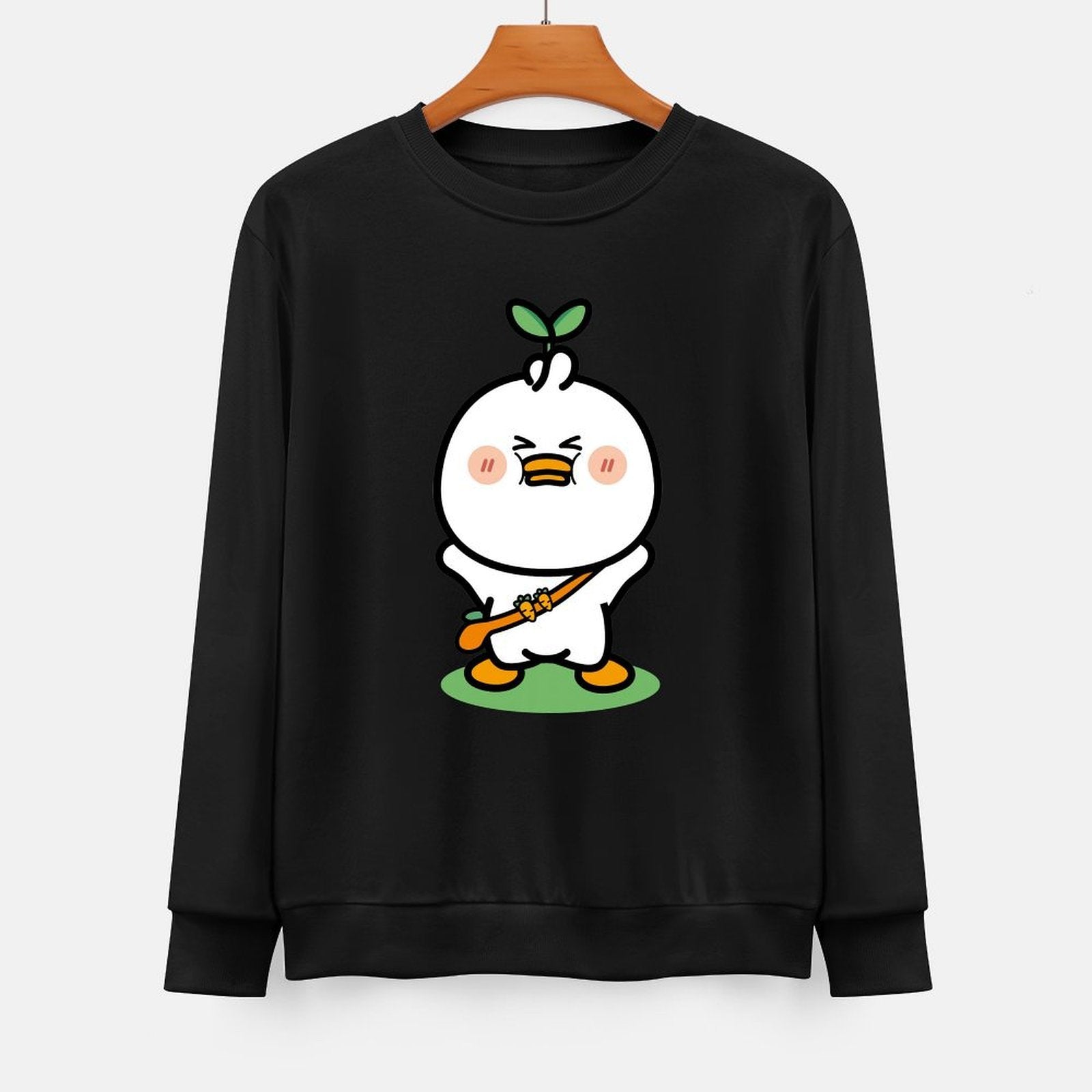  Front Patterned Long Sleeve TopReliable EasyWear