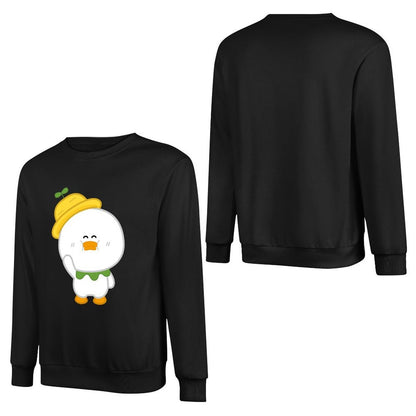 Front Patterned Long Sleeve TopLifestyleLine Crew Neck