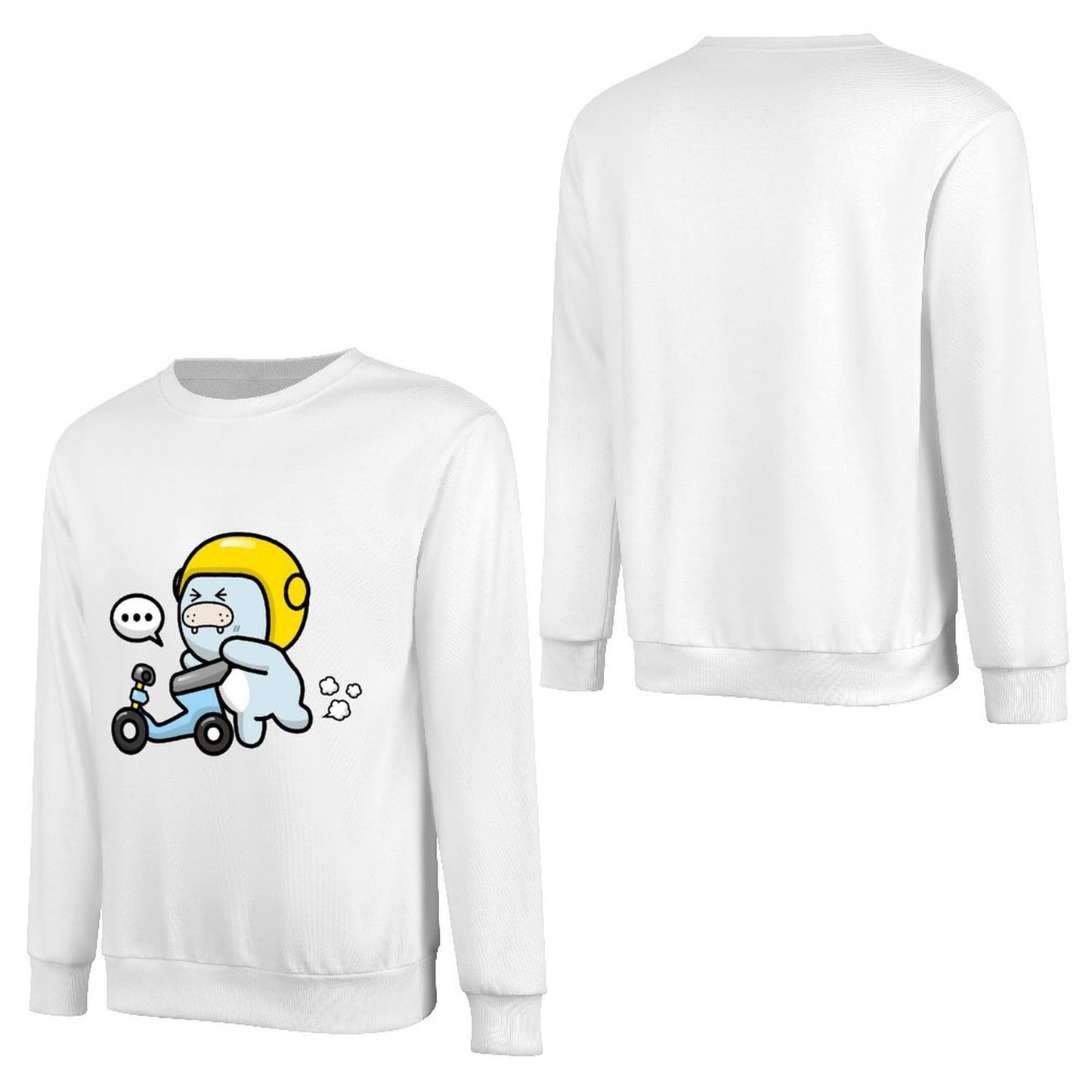 Front Patterned Long Sleeve TopComfortSeries TrueStyle