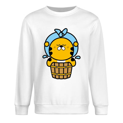 Front Patterned Long Sleeve TopCrew Neck SoftLine