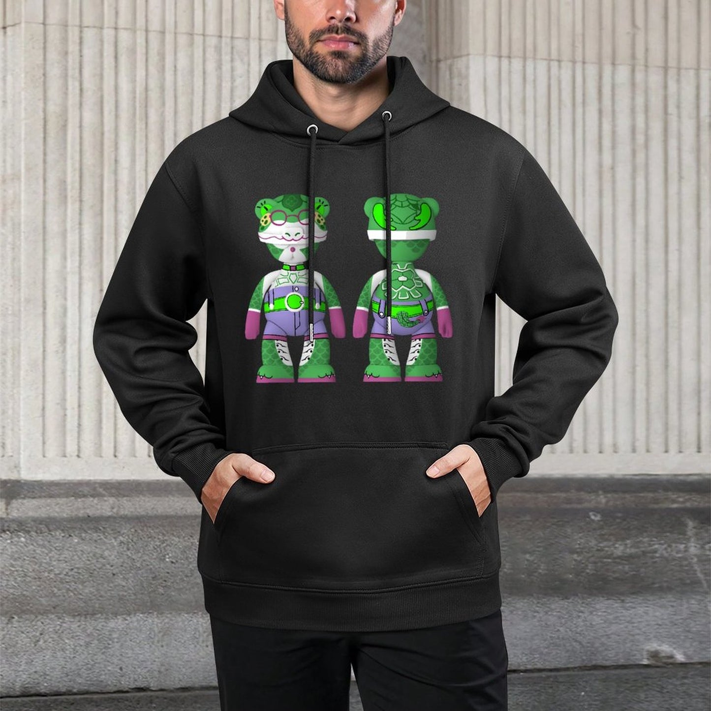 Hoodie Front PatternSmooth Solid