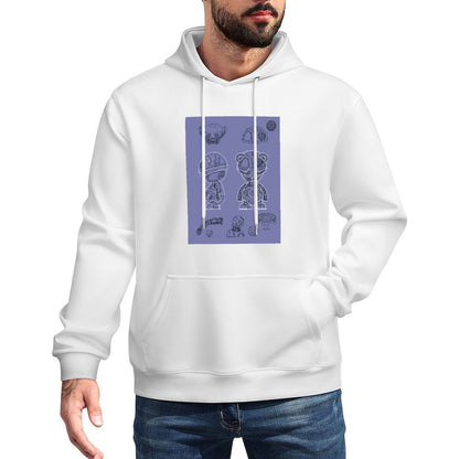 IPIB 250g Hooded Pocket Sweatshirt Front GraphicMen's Hooded  Sweatshirt6000008-3