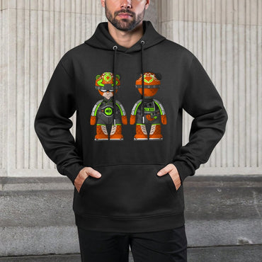 IPIB 250g Hooded Pocket Sweatshirt Front GraphicMen's Hooded  Sweatshirt6000095-2