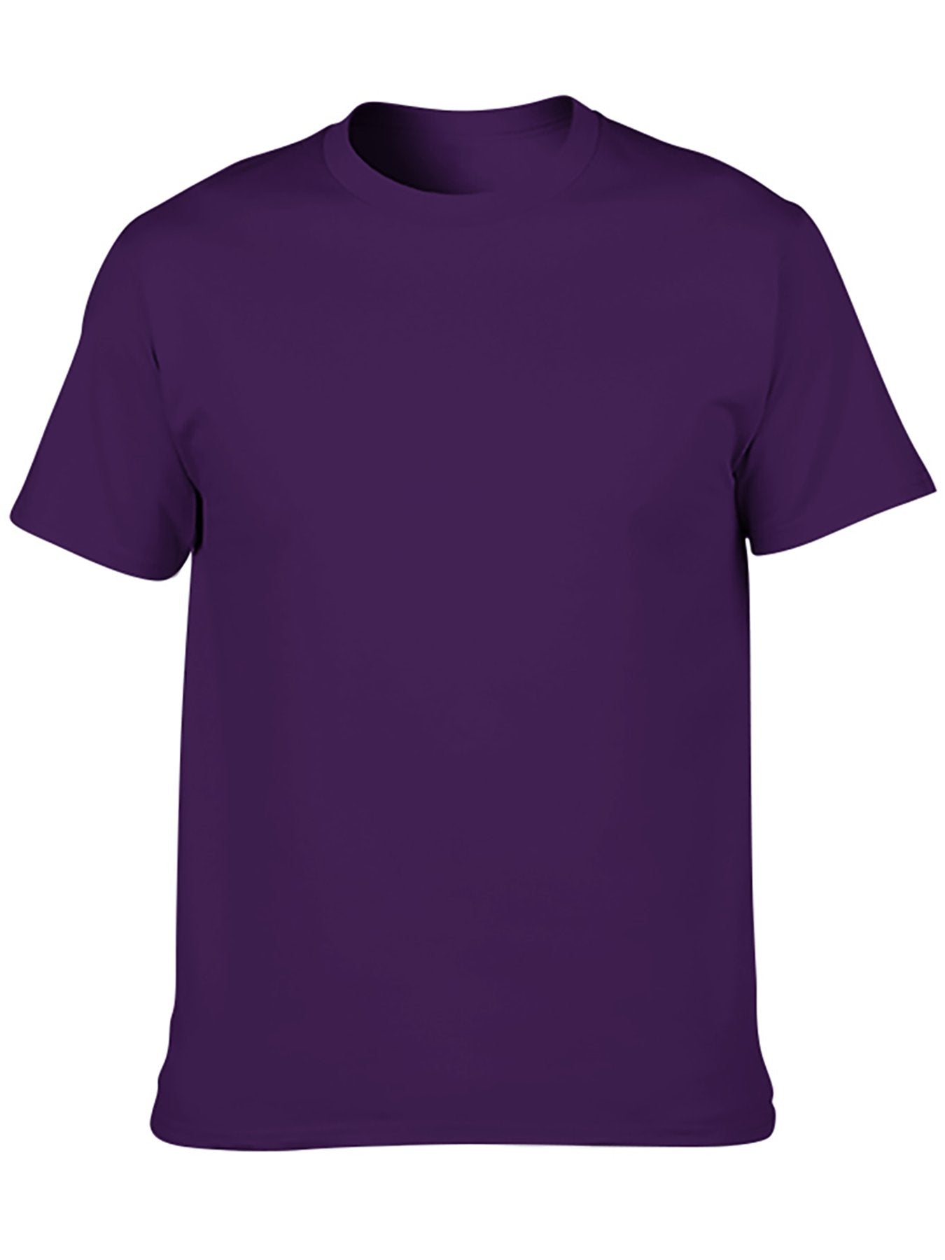 Custom adult heat transfer short-sleeved T-shirts  purple