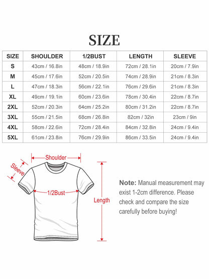 Custom adult heat transfer short-sleeved T-shirts