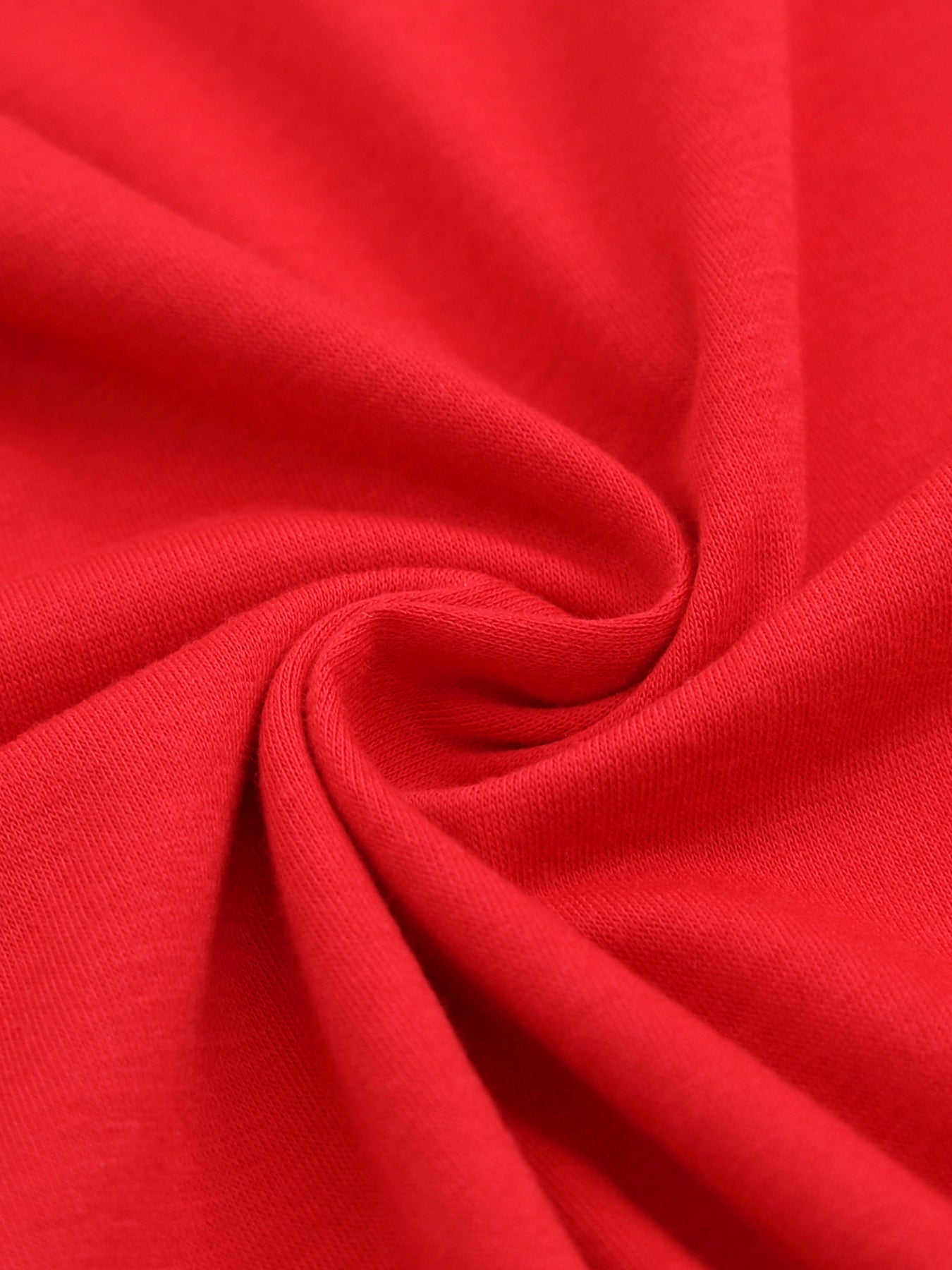 180g pure cotton crew neck long-sleeved shirt  red